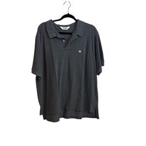Brooks Brothers Men's Original Fit Polo Shirt Short Sleeve Gray Size XL